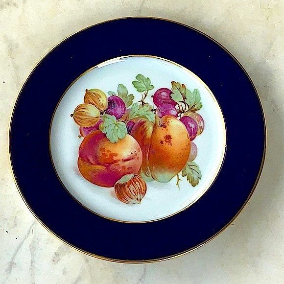 ROSENTHAL-CONTINENTAL SALAD PLATE PEACH WESTERN GERMANY VINTAGE 7 1/2 PORCELAIN - Picture 5 of 7
